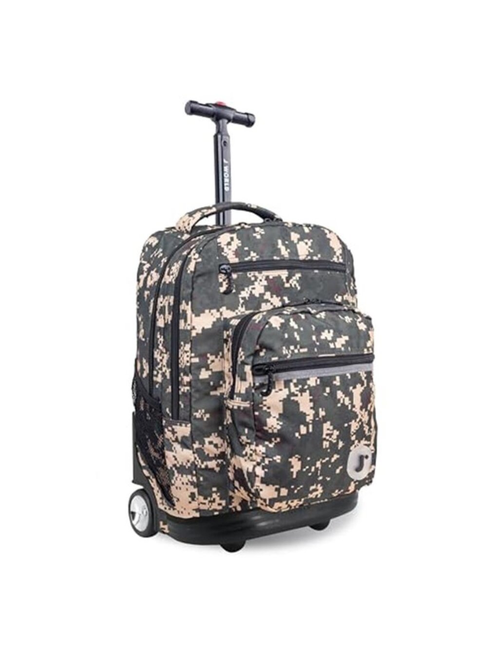 20 Inch Rolling Backpack With Wheels Laptop School Wheeled Bookbag Carry On